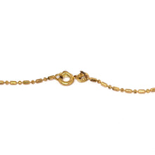 Yellow Gold Plated Sausage Bead-Bar Chain Necklace – Versatile Fashion Unisex Jewelry