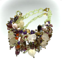 Mix Natural Semiprecious Beads Multi Colored Gemstone Bracelet