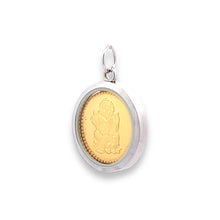 Tri-Dhatu Ganesh Lakshmi Pendant – Handcrafted Hindu Religious Talisman in Gold, Silver & Copper for Prosperity, Wisdom & Sacred Blessings Gift