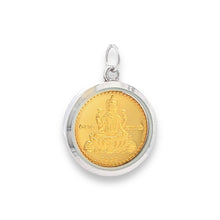 Tri-Dhatu Ganesh Lakshmi Pendant – Handcrafted Hindu Religious Talisman in Gold, Silver & Copper for Prosperity, Wisdom & Sacred Blessings Gift