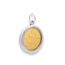 Tri-Dhatu Ganesh Lakshmi Pendant – Handcrafted Hindu Religious Talisman in Gold, Silver & Copper for Prosperity, Wisdom & Sacred Blessings Gift