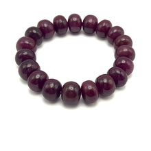 Natural Ruby Bracelet | Smooth 12–13mm Rondelle Beads 19 Pcs 300 Carats | Deep Crimson Red VVS Clarity | Elegant Gemstone Jewelry