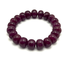 Natural Ruby Bracelet | Smooth 11mm Rondelle Beads 21 Pcs 236 Carats | Rich Crimson Red VVS Clarity | Unisex Gift Gemstone Jewelry