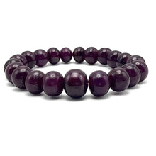 Natural Ruby Stretch Bracelet | Smooth 9-13mm Rondelle Beads 21 Pcs 227 Carats | Merlot Red VVS Clarity | Adjustable Wrist Jewelry