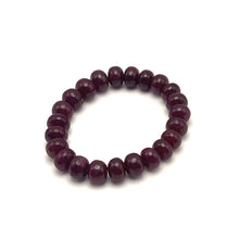 Natural Ruby Bracelet | Smooth 10–11mm Rondelle Beads | 23 Pcs 229 Carats | Crimson Red VVS Clarity | Stretchable Gemstone Jewelry