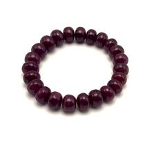 Natural Ruby Bracelet | Smooth 10–11mm Rondelle Beads | 23 Pcs 229 Carats | Crimson Red VVS Clarity | Stretchable Gemstone Jewelry