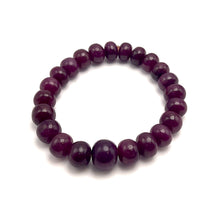 Natural Ruby Bracelet | Smooth 9–13mm Rondelle Beads 23 Pcs 223 Carats | Rich Crimson Red VVS Clarity | Beaded Gemstone Jewelry