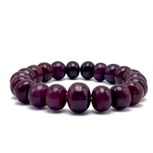 Natural Ruby Bracelet | Smooth 11–14mm Rondelle Beads 21 Pcs 280 Carats | Scarlet Red VVS Clarity | Classic Gemstone Jewelry