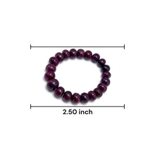 Natural Ruby Bracelet | Smooth 11–14mm Rondelle Beads 21 Pcs 280 Carats | Scarlet Red VVS Clarity | Classic Gemstone Jewelry