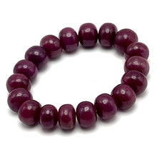 Natural Ruby Bracelet | Smooth 11–13mm Rondelle Beads 18 Pcs 274 Carats | Deep Burgundy Red VVS Clarity | Precious Stone Jewelry