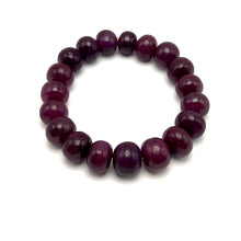 Natural Ruby Bracelet | Smooth 11-14mm Rondelle Beads 19 Pcs 326 Carats | Burgundy Red VVS Clarity | Elegant Gemstone Jewelry