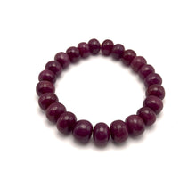 Natural Lustrous Ruby Bracelet | Smooth 9–11mm Rondelle Beads 23 Pcs 191 Carats | Burgundy Red VVS Clarity | High Quality Gemstone Jewelry