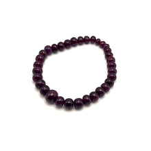 Natural Ruby Bracelet | Smooth 5–9mm Rondelle Beads 33 Pcs 88 Carats | Scarlet Red VVS Clarity | July Birthstone Gemstone Jewelry