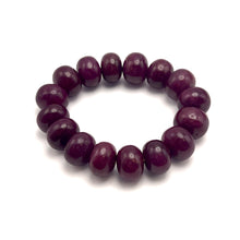 Natural Ruby Bracelet | Smooth 15–16mm Rondelle Beads 16 Pcs 486 Carats | Crimson Red VVS Clarity | Precious Gemstone Jewelry