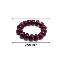 Natural Ruby Bracelet | Smooth 15–16mm Rondelle Beads 16 Pcs 486 Carats | Crimson Red VVS Clarity | Precious Gemstone Jewelry