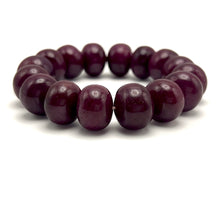 Handmade Natural Ruby 412 Carats Bracelet | Smooth 14-15mm Rondelle Beads 16 Pcs | Crimson Red VVS Clarity | High Value Gemstone Jewelry