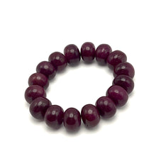 Handmade Natural Ruby 412 Carats Bracelet | Smooth 14-15mm Rondelle Beads 16 Pcs | Crimson Red VVS Clarity | High Value Gemstone Jewelry