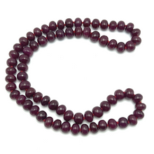 Natural Ruby Necklace | Smooth 11-13mm Rondelle Beads 70 Pcs 979 Carats | Vivid Crimson Red VVS Clarity | 26 Inch Fine Precious Gemstone Jewelry