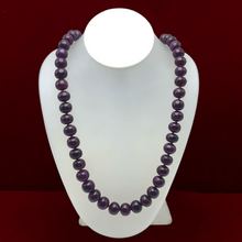 Natural Ruby Necklace | Smooth 11-13mm Rondelle Beads 60 Pcs 1010 Carats | Rich Crimson Red VVS Clarity | 25 Inch Heirloom-Style Gemstone Jewelry