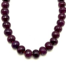 Majestic Natural Ruby Necklace Rondelle 11-14mm Plain Cut VVS Clarity Crimson Color Gemstone Jewelry For Power, Prosperity & Protection