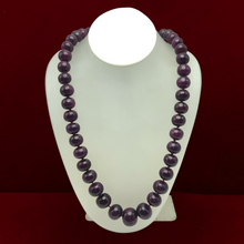 Natural Authentic Ruby Necklace | Smooth 12-19mm Rondelle Beads 81 Pieces 1183 Carats | Rich Crimson Red VVS Quality | 22 Inch Collector-Grade Gemstone Jewelry