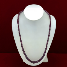 Couture Natural Ruby Necklace 4-10mm Rondelle Smooth Authentic Ruby Gemstone Jewelry with Timeless Elegance for Strength, Protection & Stability