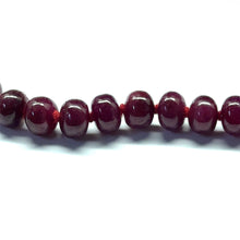 Natural Ruby Bead Necklace | Smooth 9-10mm Rondelle Beads 90 Pcs 617 Carats | Crimson Red VVS Quality | 27 Inch Luxury Gemstone Jewelry