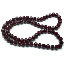 Ruby Opera Necklace | Smooth 10–11mm Rondelle Beads 74 Pcs 772 Carats | Crimson Red VVS Clarity | 27 Inch Natural Gemstone Jewelry
