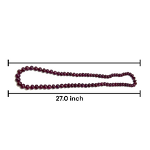 Natural Ruby Gemstone Necklace | Smooth 9-11mm Rondelle Beads 80 Pcs 739 Carats | Rich Crimson Red VVS Clarity | 27 Inch Luxury Precious Jewelry