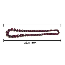 Natural Genuine Ruby Necklace | Rondelle Smooth 12-16mm Beads 58 Pcs 1292 Carats | Crimson Red VVS Clarity | 26 Inch High-Value Precious Gemstone Jewelry