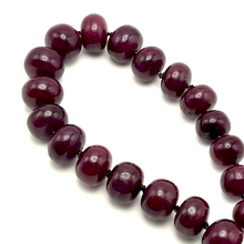 Natural Genuine Ruby Necklace | Rondelle Smooth 12-16mm Beads 58 Pcs 1292 Carats | Crimson Red VVS Clarity | 26 Inch High-Value Precious Gemstone Jewelry