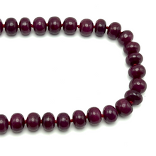 Natural Ruby Opera Necklace | Smooth 12-13mm Rondelle Beads 69 Pcs 1067 Carats | Scarlet Red VVS Clarity | 27 Inch Handmade Gemstone Jewelry