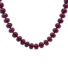 Natural Ruby Opera Necklace | Smooth 12-13mm Rondelle Beads 69 Pcs 1067 Carats | Scarlet Red VVS Clarity | 27 Inch Handmade Gemstone Jewelry