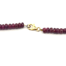 Natural Ruby Rondelle 5mm Facet Cut Beads Precious Necklace