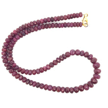 Natural Ruby Rondelle 5mm Facet Cut Beads Precious Necklace