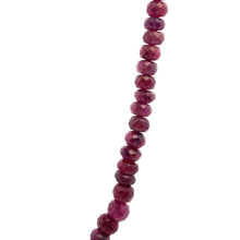 Natural Ruby Rondelle 5mm Facet Cut Beads Precious Necklace