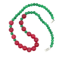 Natural Jade 6-10mm Plain Ball Gemstone Necklace