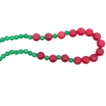 Natural Jade 6-10mm Plain Ball Gemstone Necklace