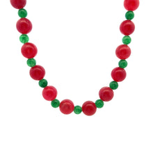 Natural Jade 10mm Plain Ball Gemstone Necklace