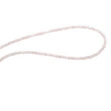 Natural Rose Quartz Rondelle Facet Cut Beads Precious Necklace