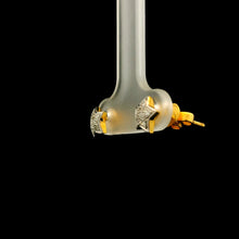 18K Yellow & White Gold | Natural Diamond Star Motif Stud Earrings | Round Cluster Jewelry