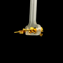 18K Yellow & White Gold | Natural Diamond Star Motif Stud Earrings | Round Cluster Jewelry