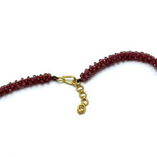 18K Yellow Gold | Natural Diamond Sapphire Ametrine & Garnet Necklace & Earrings Set | Geometric Cluster Jewelry