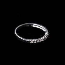 18K White Gold Diamond Half Eternity Ring | Prong-Set Wedding Band | Classic Timeless Design Jewelry