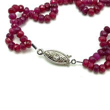 Ruby Natural Rondelle Facet Beaded Precious Gemstone Bracelet