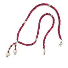 Natural Ruby Rondelle Facet Cut Beads Precious Gems Necklace