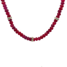 Natural Ruby Rondelle 4mm Facet Cut Beads Precious Necklace