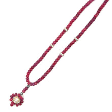 Natural Ruby Rondelle 4mm Faceted Bead Precious Necklace