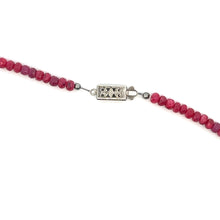 Natural Ruby Rondelle 4mm Faceted Bead Precious Necklace