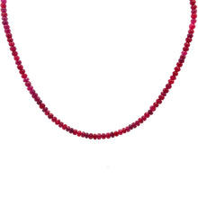 Natural Ruby Rondelle Facet Cut 4.5mm Beads Precious Necklace